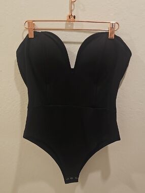 Classic Black Strapless Kids One-Piece